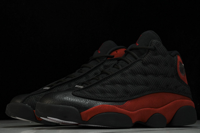 air jordan 13 retro“bred” black/ red mens 414571-004