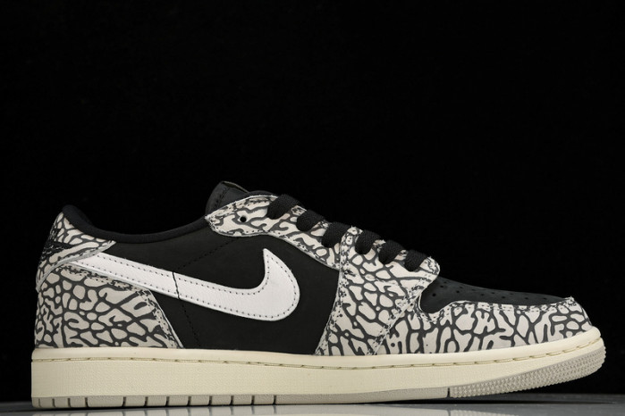 jordan 1 retro low og black cement - cz0790-001