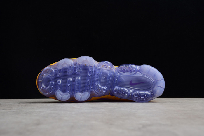 nike air vapormax flyknit 2018 lemon yellow/purple mens aa3858-104