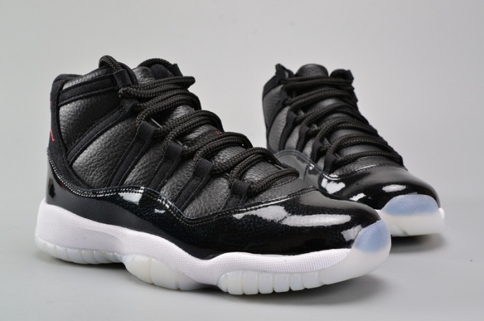 air jordan 11 retro bg (gs) "72-10" black womens 378038-002