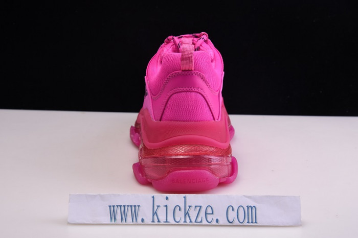 bl triple s trainers clear sole blue adn red 541624 w09o1 2132